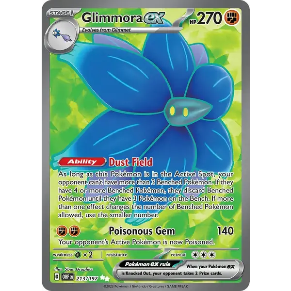 Pokemon Glimmora ex (213) Lightly Played