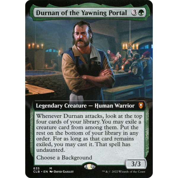 Magic: The Gathering Durnan of the Yawning Portal (Extended Art) (635) Lightly Played Foil