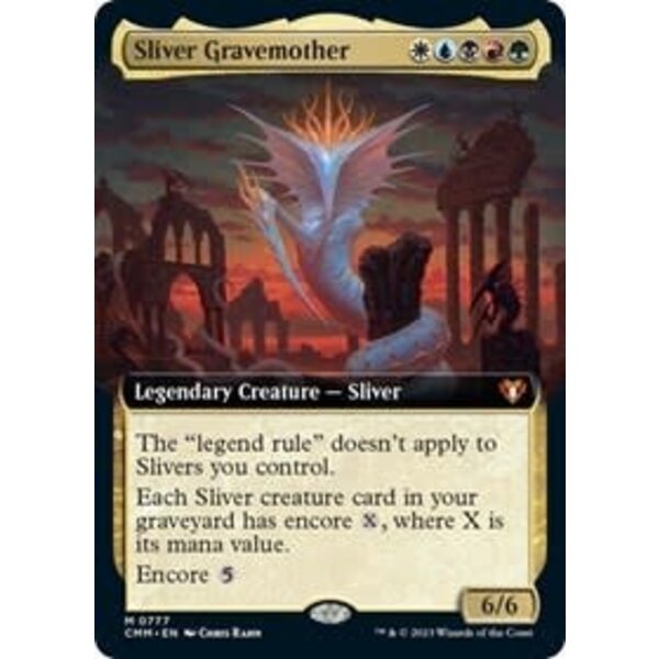 Magic: The Gathering Sliver Gravemother (Extended Art) (777) Lighty Played Foil
