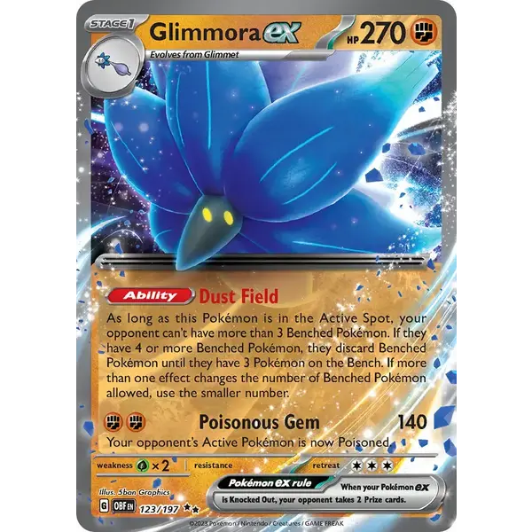 Pokemon Glimmora ex (123) Lightly Played