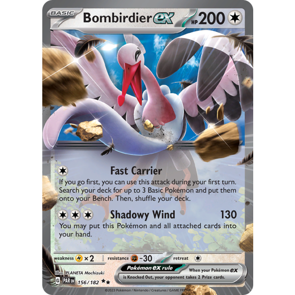Pokemon Bombirdier ex (156) Lightly Played