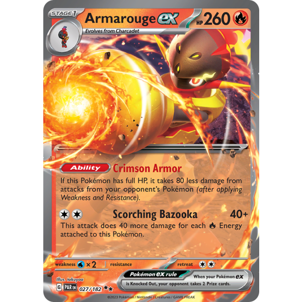 Pokemon Armarouge ex (027) Lightly Played