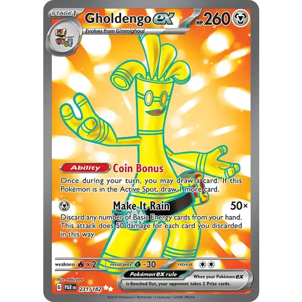 Pokemon Gholdengo ex (231) Lightly Played