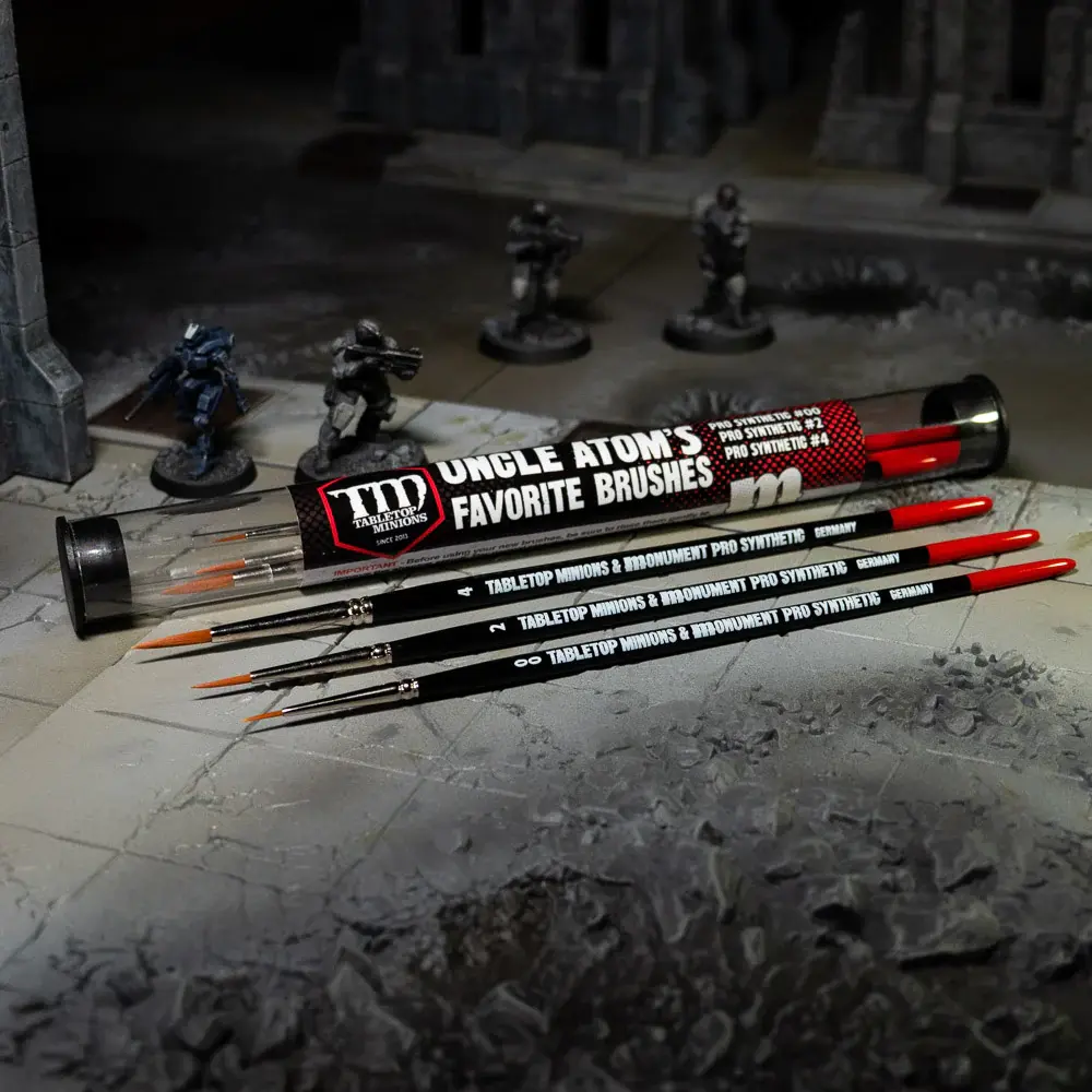 Monument Hobbies Uncle Atom's Favorite Brushes! - Kingslayer Games