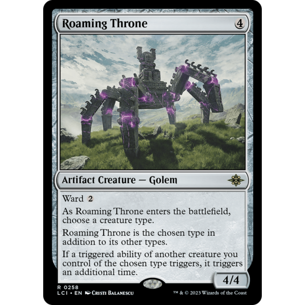 Magic: The Gathering Roaming Throne (258) Lightly Played