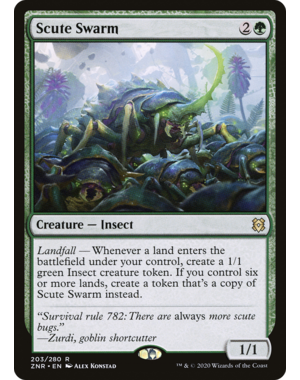 Wizards of The Coast Scute Swarm (203) Lightly Played Foil