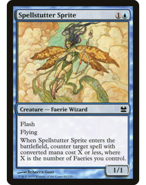 Magic: The Gathering Spellstutter Sprite (65) Lightly Played