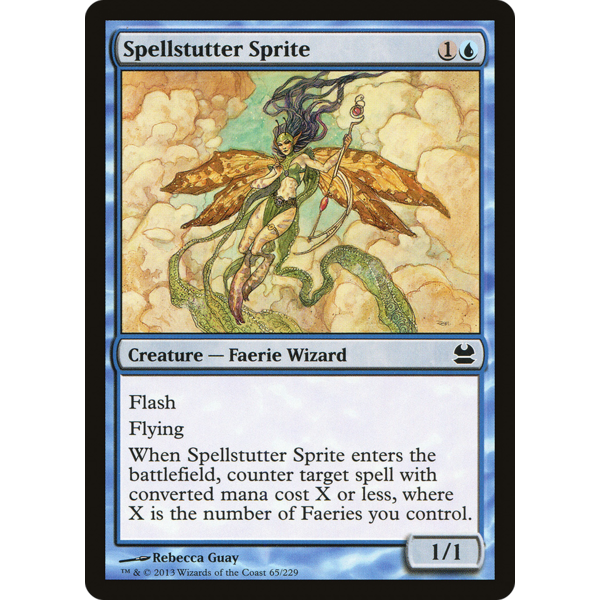 Magic: The Gathering Spellstutter Sprite (65) Lightly Played