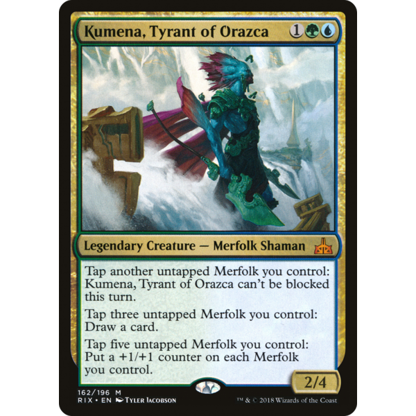 Magic: The Gathering Kumena, Tyrant of Orazca (162) Lightly Played