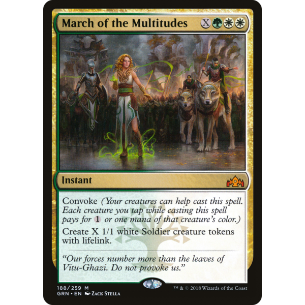 Magic: The Gathering March of the Multitudes (188) Lightly Played Foil
