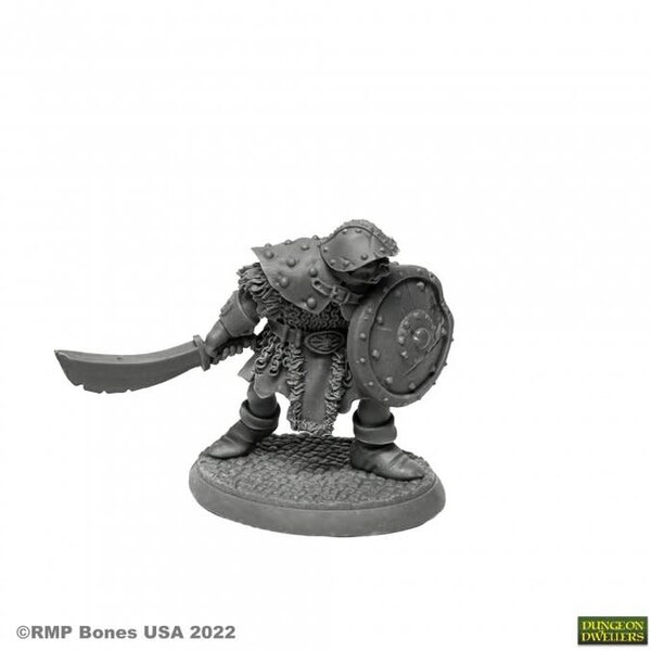 Reaper Miniatures Reaper 07007: Orc Warrior of the Ragged Wound Bones Plastic Miniature