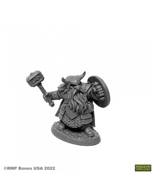 Reaper Miniatures Reaper 07011: Borin Ironbrow Dwarf Bones Plastic Miniature