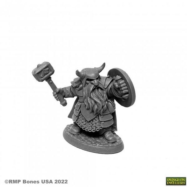 Reaper Miniatures Reaper 07011: Borin Ironbrow Dwarf Bones Plastic Miniature