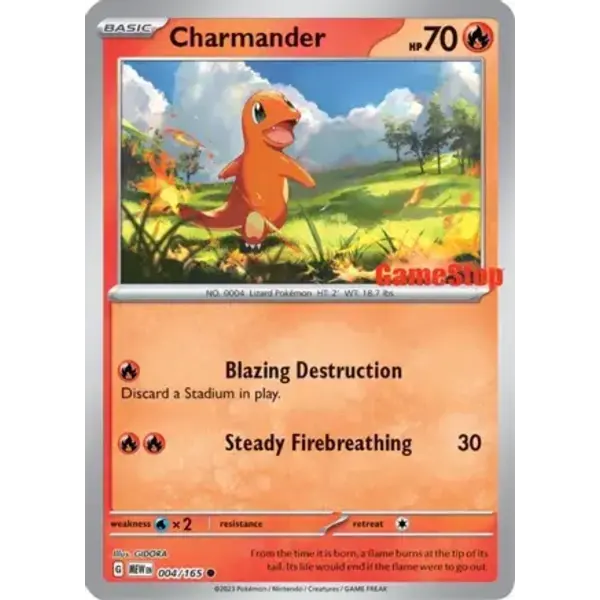 Pokemon Charmander (GameStop Exclusive) (004) Lightly Played