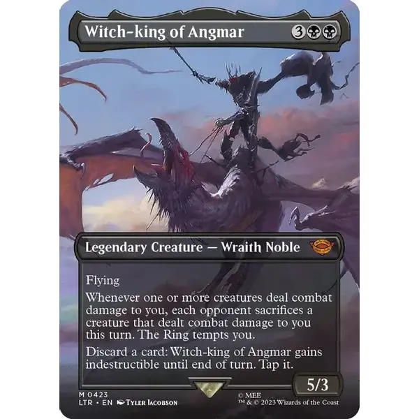Wizards of The Coast Witch-king of Angmar (Borderless) (423) Lightly Played