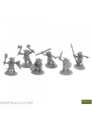 Reaper Miniatures Reaper 07052: Ratpelt Kobold Mooks (6) Bones Plastic Miniature