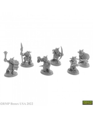 Reaper Miniatures Reaper 07054: Ratpelt Kobold Warriors Bones Plastic Miniature