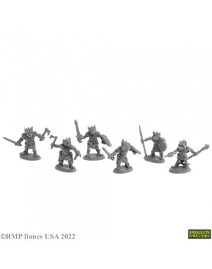 Reaper Miniatures Reaper 07056: Nightclaw Kobolds (6) Bones Plastic Miniature