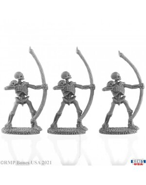 Reaper Miniatures Reaper 30024: Skeletal Archers (3) Bones Plastic Miniature