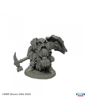 Reaper Miniatures Reaper 30079: Dark Dwarf Smiter Bones Plastic Miniature