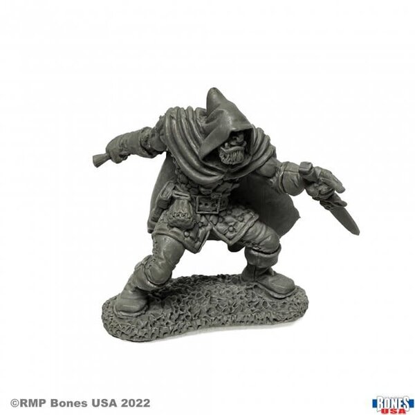 Reaper Miniatures Reaper 30085: Rogan Half-Orc Thief Bones Plastic Miniature