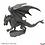 Reaper Miniatures Reaper 30086: Young Ice Dragon Bones Plastic Miniature