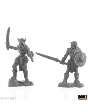 Reaper Miniatures Reaper 44141: Rune Wight Warriors (2) Bones Plastic Miniature