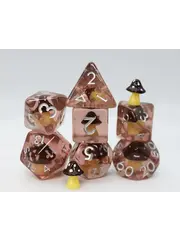 Foam Brain Coffee Mushroom RPG Dice Set