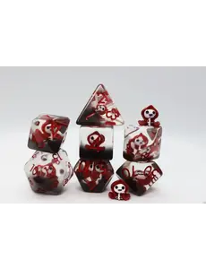 Foam Brain Red Reaper RPG Dice Set