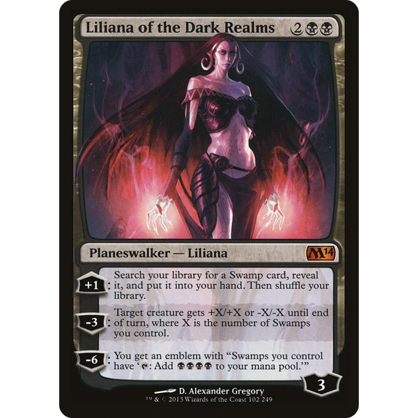 Magic: The Gathering Liliana of the Dark Realms (102) Lightly Played