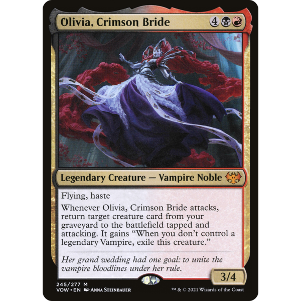 Magic: The Gathering Olivia, Crimson Bride (245) Lightly Played