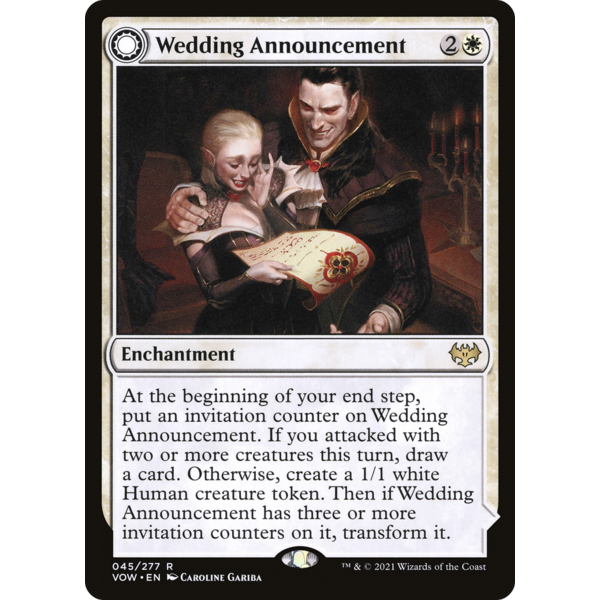 Magic: The Gathering Wedding Announcement (45) Lightly Played