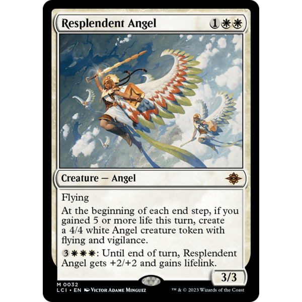 Magic: The Gathering Resplendent Angel (032) Lightly Played