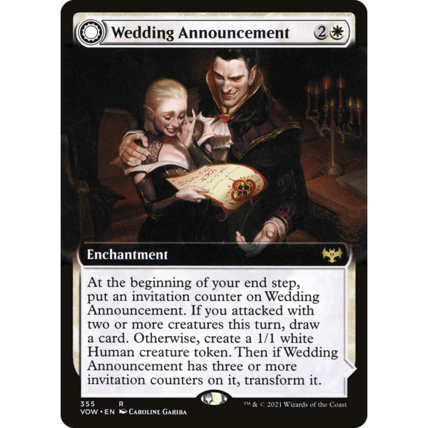 Magic: The Gathering Wedding Announcement (Extended Art) (355) Lightly Played Foil