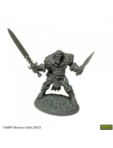 Reaper Miniatures Reaper 07086: Grundor Hoardtaker, Barbarian Bones Plastic Miniature