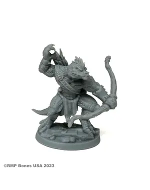 Reaper Miniatures Reaper 07094: Waspnettle Lizardman Archer Bones Plastic Miniature