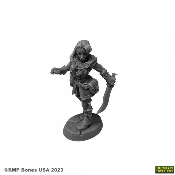 Reaper Miniatures Reaper 07098: Emrul Gozgul, Half-Orc Rogue Bones Plastic Miniature
