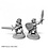 Reaper Miniatures Reaper 07102: Halfling Fighter and Barbarian Bones Plastic Miniature