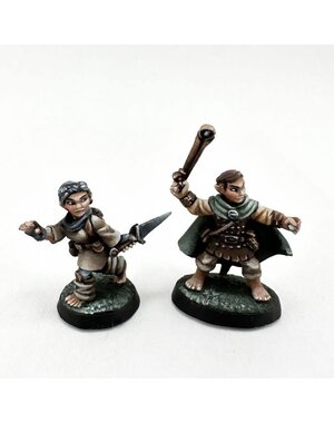 Reaper Miniatures Reaper 07104: Halfling Ranger and Rogue Bones Plastic Miniature