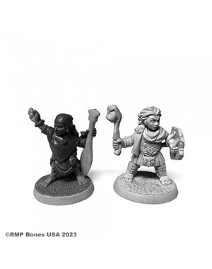 Reaper Miniatures Reaper 07105: Halfling River Witch and Druid Bones Plastic Miniature