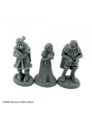 Reaper Miniatures Reaper 07111: Townsfolk: Captives (3) Bones Plastic Miniature