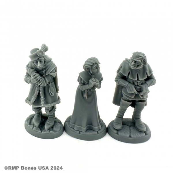 Reaper Miniatures Reaper 07111: Townsfolk: Captives (3) Bones Plastic Miniature