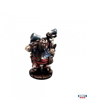 Reaper Miniatures Reaper 30145: Townsfolk: Dwarven Riverboat Pilot Bones Plastic Miniature