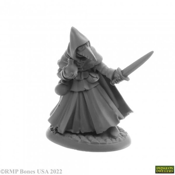 Reaper Miniatures Reaper 20302: Brother Lazarus, Plague Doctor Bones Plastic Miniature