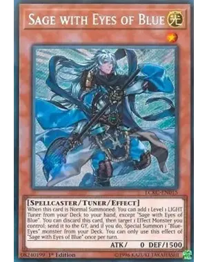 Konami Sage with Eyes of Blue ( Secret Rare) (LCKC-EN15) Lightly Played