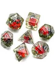 Foam Brain Red Ladybug RPG Dice Set