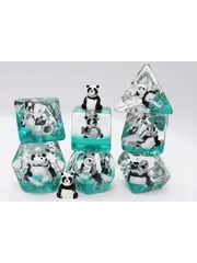 Foam Brain Panda on Water RPG Dice Set