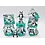Foam Brain Panda on Water RPG Dice Set