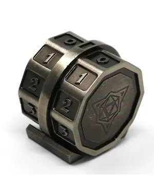 Die Hard Dice LifeLink Counter - Battleworn Silver