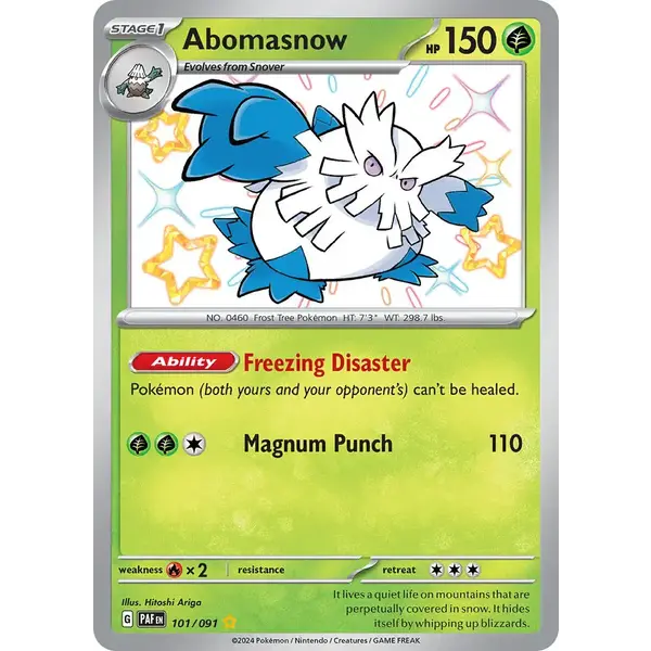 Pokemon Abomasnow (101) Lightly Played
